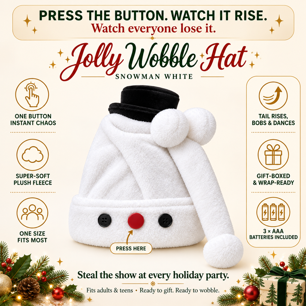 ChristmasCheer – Jolly Wobble Hat