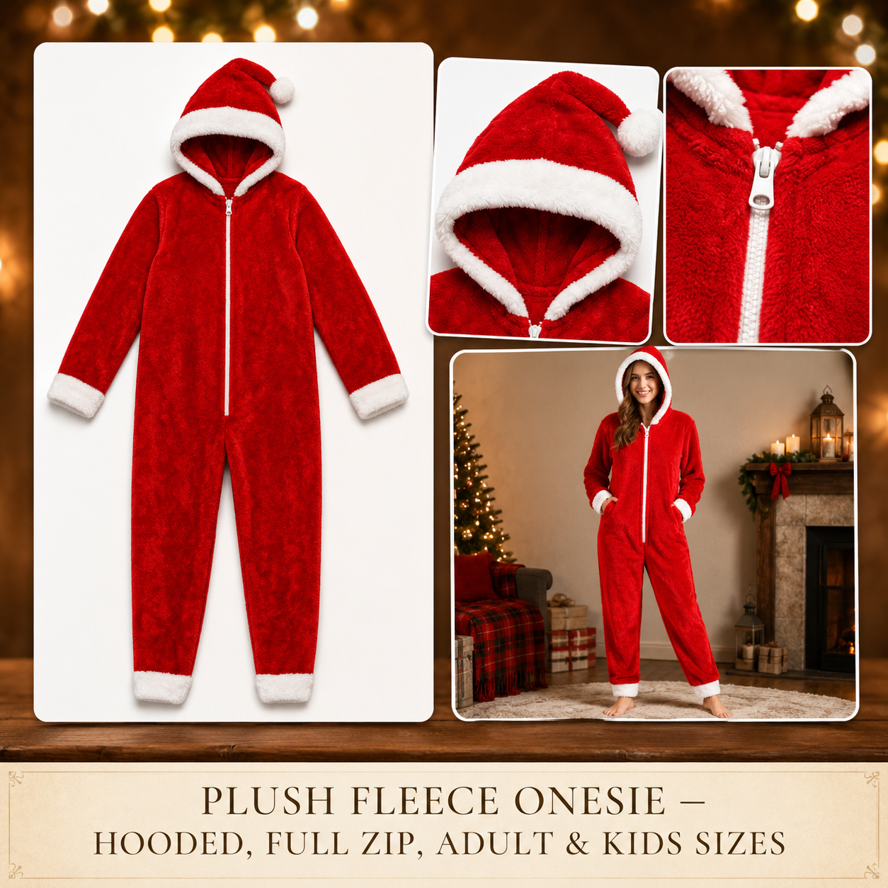 ChristmasCheer™ Santa Snuggle Onesie