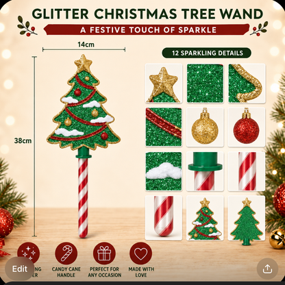 ChristmasCheer™ MagicTap Wand – Contactless Christmas Card Holder