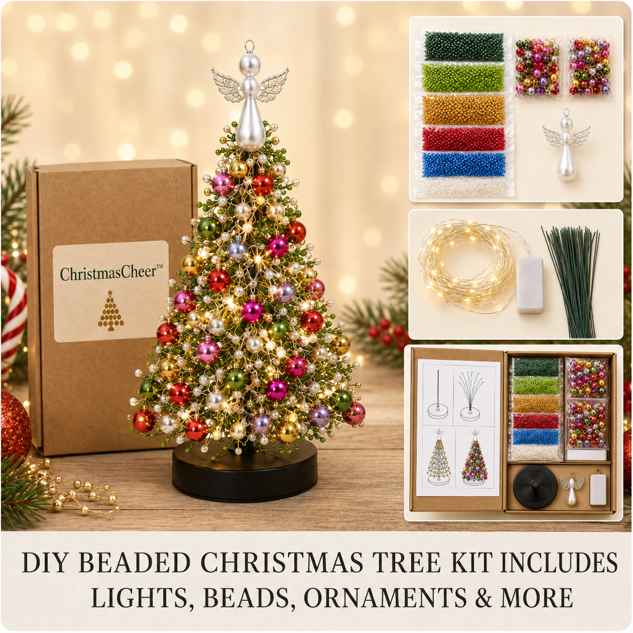 ChristmasCheer™ DIY Beaded Tree Kit